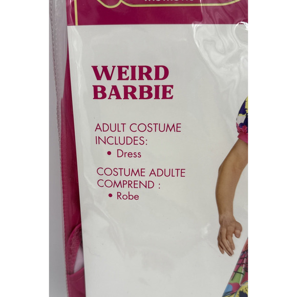 Weird Barbie The Movie Halloween Costume Adult Size Small 4-6 Cosplay New - Picture 4 of 5